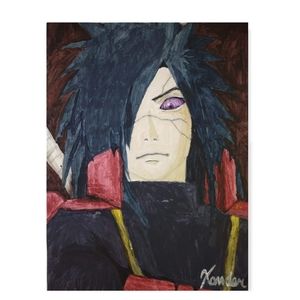 Hand Painted Acrylic Painting of Madara 10.5" x 14"